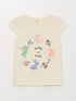 LC Waikiki Crew Neck Printed Baby Girl Pajamas Set